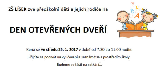 Den otevřených dveří ZŠ Lísek